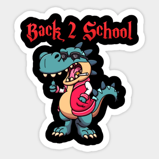 Back 2 School Tyrannosaurus Rex Sticker